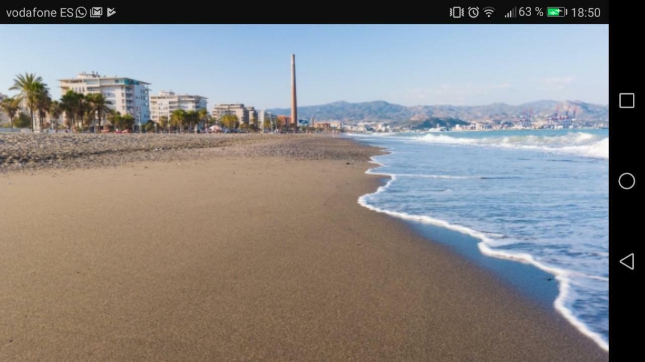 Malaga Playa,Centro ,Bus Y Metro Lägenhet Exteriör bild